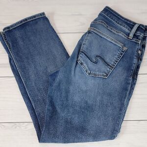 Silver Jeans Avery Straight Leg Blue Denim Jeans Womens Size Waist 30